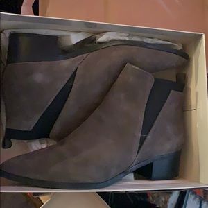 Gray Suede Chelsea Boot